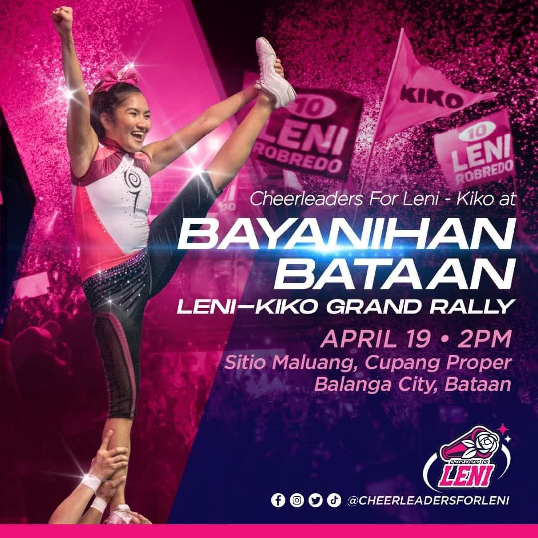 CheerForLeni's tweet photo. ‼️Two performances tomorrow‼️

Lagari tayo bukas! Bawal mapagod. 🌸

From OlongaPink to Bataan People's Rally. See you all tomorrow. 💕 https://t.co/4u1sgdtIF2