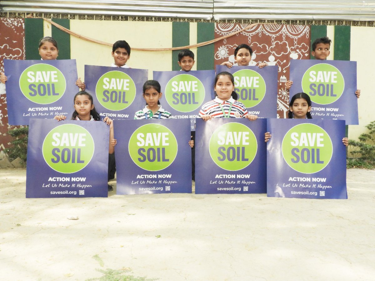 AnpSunbeam's tweet photo. The Real Solution is Right under our Feet! That's the Common Ground for All ... humans, animals, plants ,water bodies micro-organisms..
Let's make it happen
#savesoil,   Let's turn our home into a #consciousplanet an appeal by students  and staff of Sunbeam Annapurna
@SadhguruJV https://t.co/fXYMSOqE3t