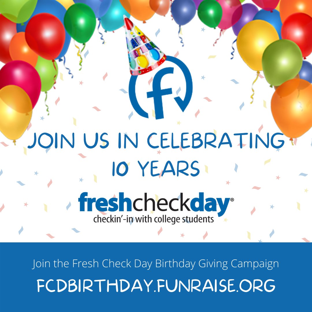 Fresh Check Day (@freshcheckday) on Twitter photo Fresh Check Day Turns 10 in ONE Week! 🎁 #freshcheckday - mailchi.mp/rememberingjor… Fresh Check Day Turns 10 in ONE Week! 🎁 #freshcheckday - mailchi.mp/rememberingjor…