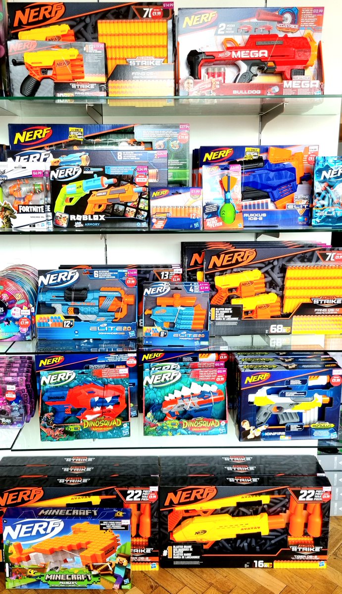 GAMEMancHOF's tweet photo. Do you live by the #NERForNothing creed? 
If you do, #GAME is the place to be. We have so many options, and #NERF is included in our current 20% off deal for #GAMEReward members!! Absolute bargains! https://t.co/N08ckvnGkP