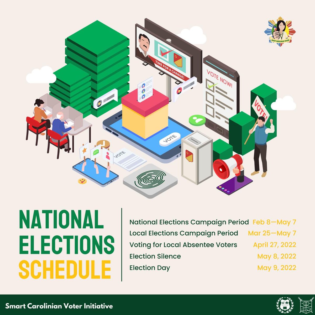SSC_USC's tweet photo. The May 2022 National Elections is fast approaching. With this, the USC Supreme Student Council recognizes the need to empower voters and encourage them to exercise their right to suffrage. https://t.co/ZnyQ6nDph6