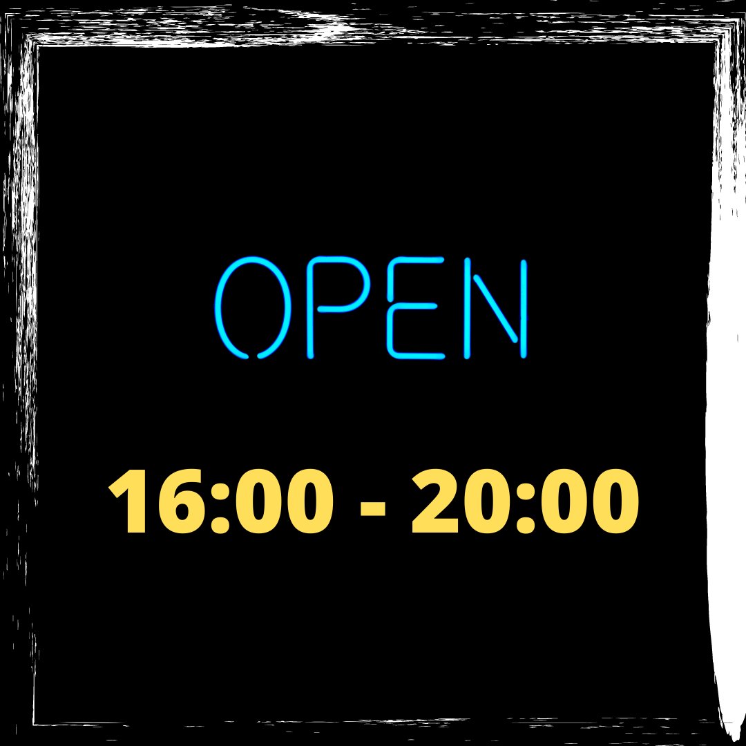 Vandaag zijn we extra geopend 
Van 16:00 tot 20:00 

Tot zo! 🍔🍔