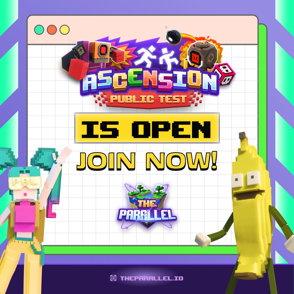 ☎☎ GAME NIGHT LIVE NOW: discord.gg/dXnrEvYp
- Sorry, I am busy running.
- Running where?
- Running in #Ascension 🥵🥵🥵 

🏃 Join now: game-testnet.theparallel.io
🔥 Tutorial: prl.onl/3xEzTGj 

#TheParallel #NFTart #GameFi #NFTProject #PlayToEarn #Gaming #Metaverse