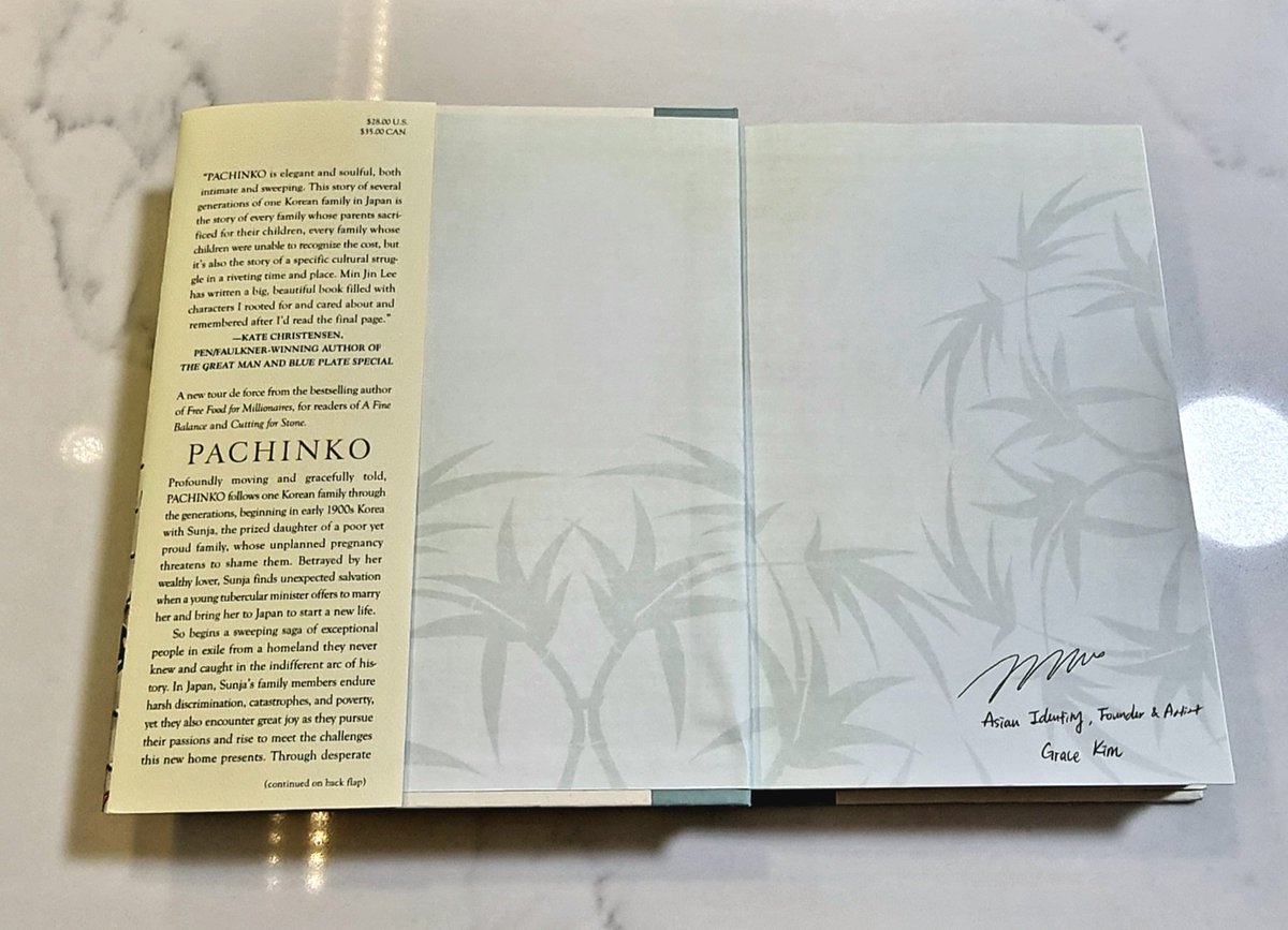 I'm so blessed to win this giveaway "Pachinko written by Min Jin Lee (National Book Award Finalist)" by <a href="/AsianID_NFT/">Asian Identity</a>, a woman-led project. 
This book is also signed by <a href="/GraceYujung/">gracek.eth</a> who is the founder and artist. 
I'm also proud to see more projects represent Asian Identities.