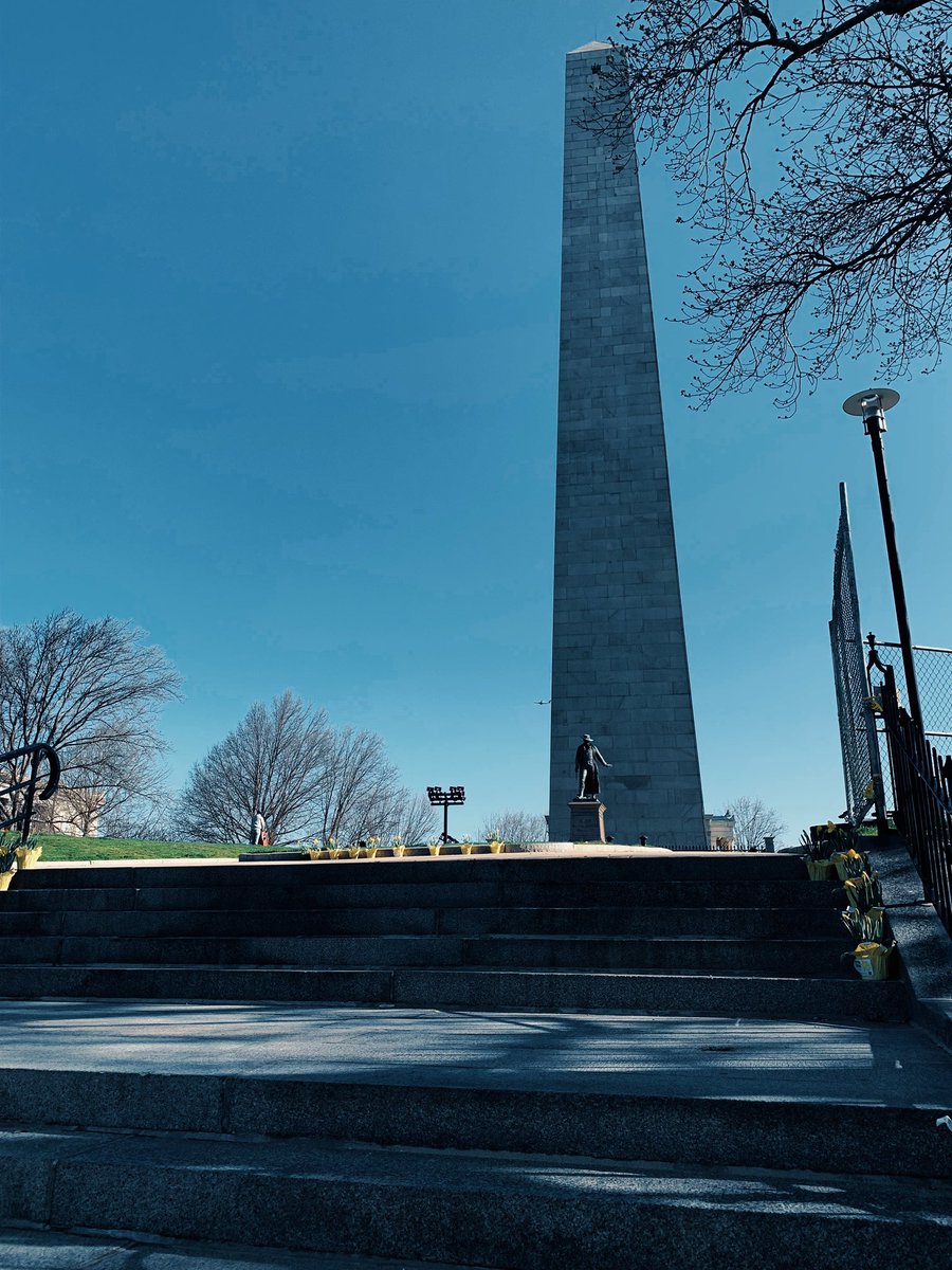 Perfect weather right on cue for #PatriotsDay and #MarathonMonday. One of the best days of the year. 🏃‍♂️