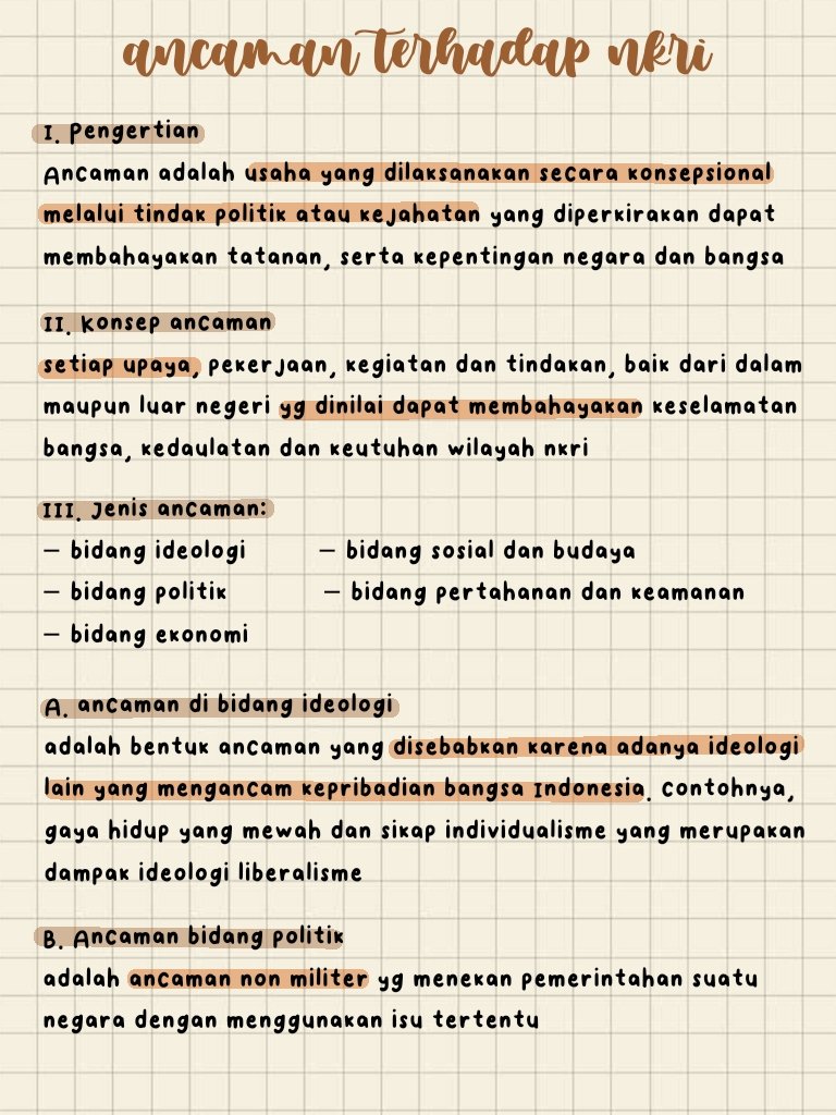 bIuefleur's tweet photo. ෆ #bIuefleur : notes PPKN kelas 11 – Ancaman terhadap NKRI. https://t.co/MIDUr7faw7