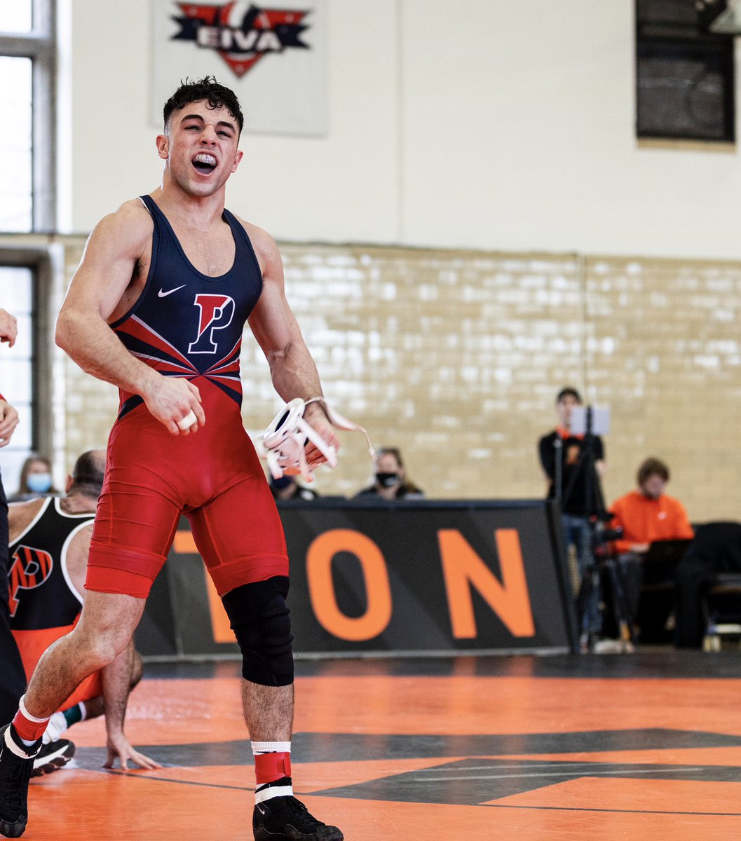 PennWrestling's tweet photo. Character Firstโฆ
Captain Carmen Ferrante moved up a weight class to defeat his opponent from Princeton, securing a 20-13 dual victory over the Tigers this past season. Carmen continues to be a leader on and off the mat for the Quakers.
#UnleashingHumanPotential
#TheMovement https://t.co/GAcH3uit5J