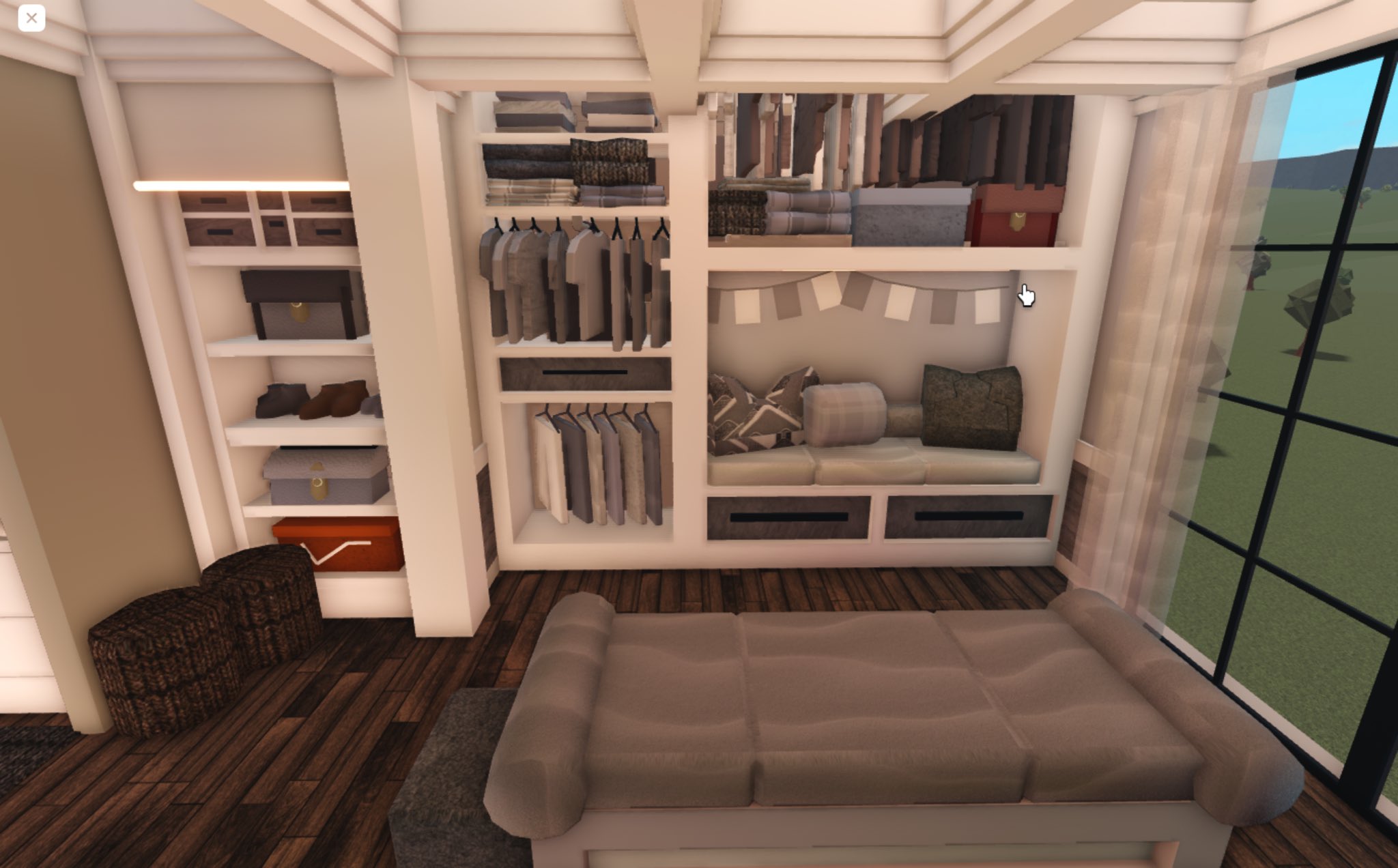 axelia 🪷 on Twitter "closet in my farmhouse roblox bloxburg 