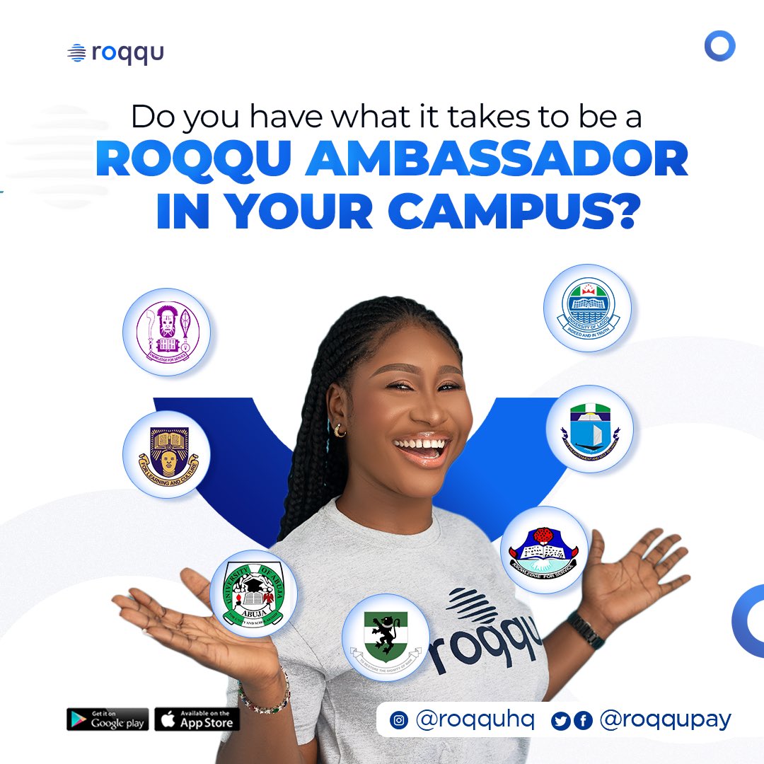 Be The Voice Of Cryptocurrency in you institute and Rock your Crypto  Passion with a flex from @roqqupay Become a Roqqu campus Ambassador To  register: TO REGISTER: Step 1: Create a 1