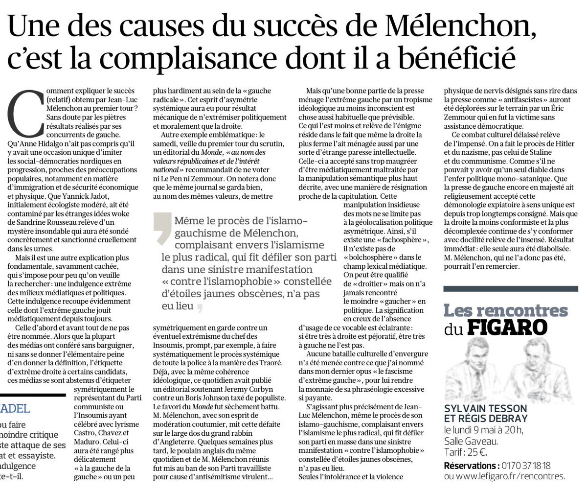 La complaisance médiatique autour de <a href="/JLMelenchon/">Jean-Luc Mélenchon</a> dénoncée par <a href="/GWGoldnadel/">G-William Goldnadel</a>.