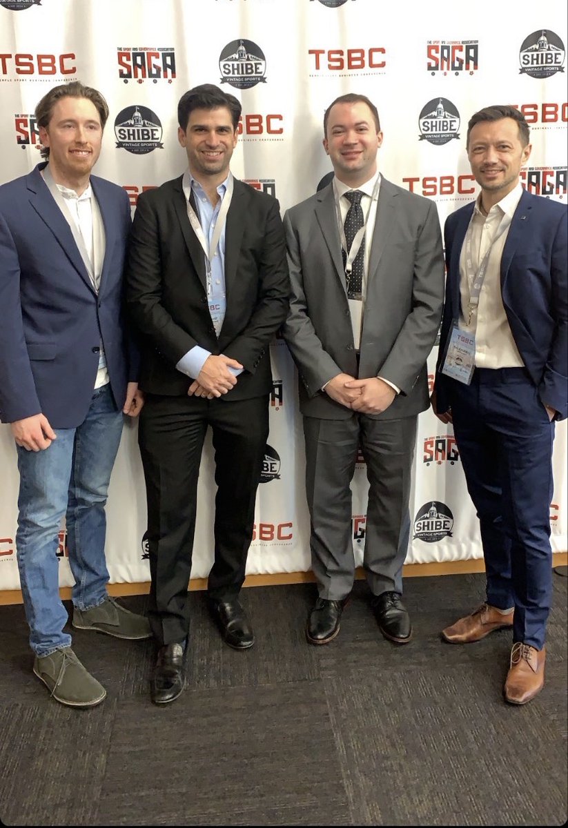 DanGreene15's tweet photo. I had an awesome time being on the Name, Image, and Likeness panel at @templesbc! It is always a blast to talk #NIL and the law with passionate and thoughtful people like @SportsLawLust, @ThiloKunkel, and @santinostancato. Until next time, Philadelphia! https://t.co/kkIP0GL1s7