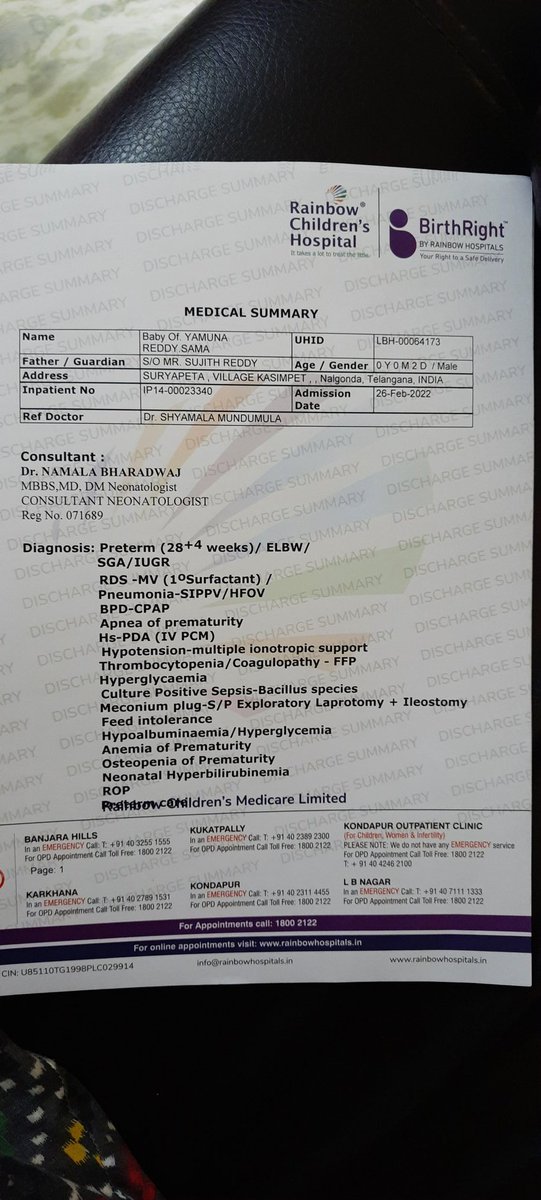 YamunaPutturu's tweet photo. @KTRTRS @KTRoffice @urstrulyMahesh @DRF_India @funde_rakesh @SoodFoundation 
Hi sir,
My premature baby needs your support to survive. Baby suffering with premature conditions(infections,breathing problem,high heart rate ,.etc).Rainbow childrens hospital Hyderabad. Please help us https://t.co/d8z1LXYqdf