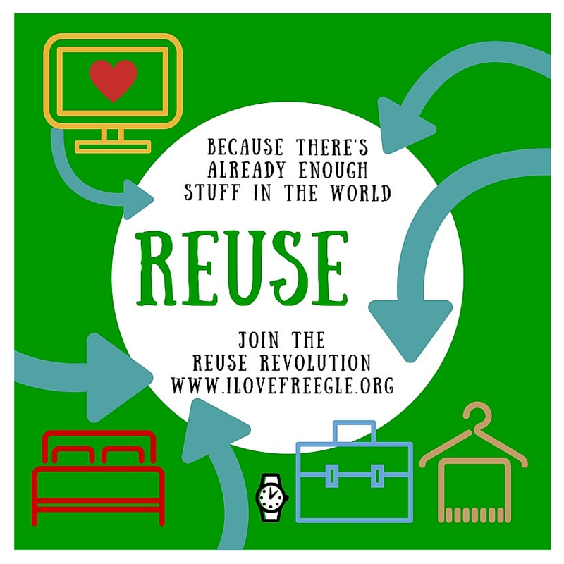 There's already enough stuff for all of us - we just need to get things to the right place! 

Use our #free #sharing app to do that >> ilovefreegle.org/mobile

#Rethink 
#Refuse 
#Reduce 
#Repair 
#Reuse 
#Upcycle 
#LoveFreegle 
#WasteNot 
#ChooseToReuse 
#ZeroWaste
