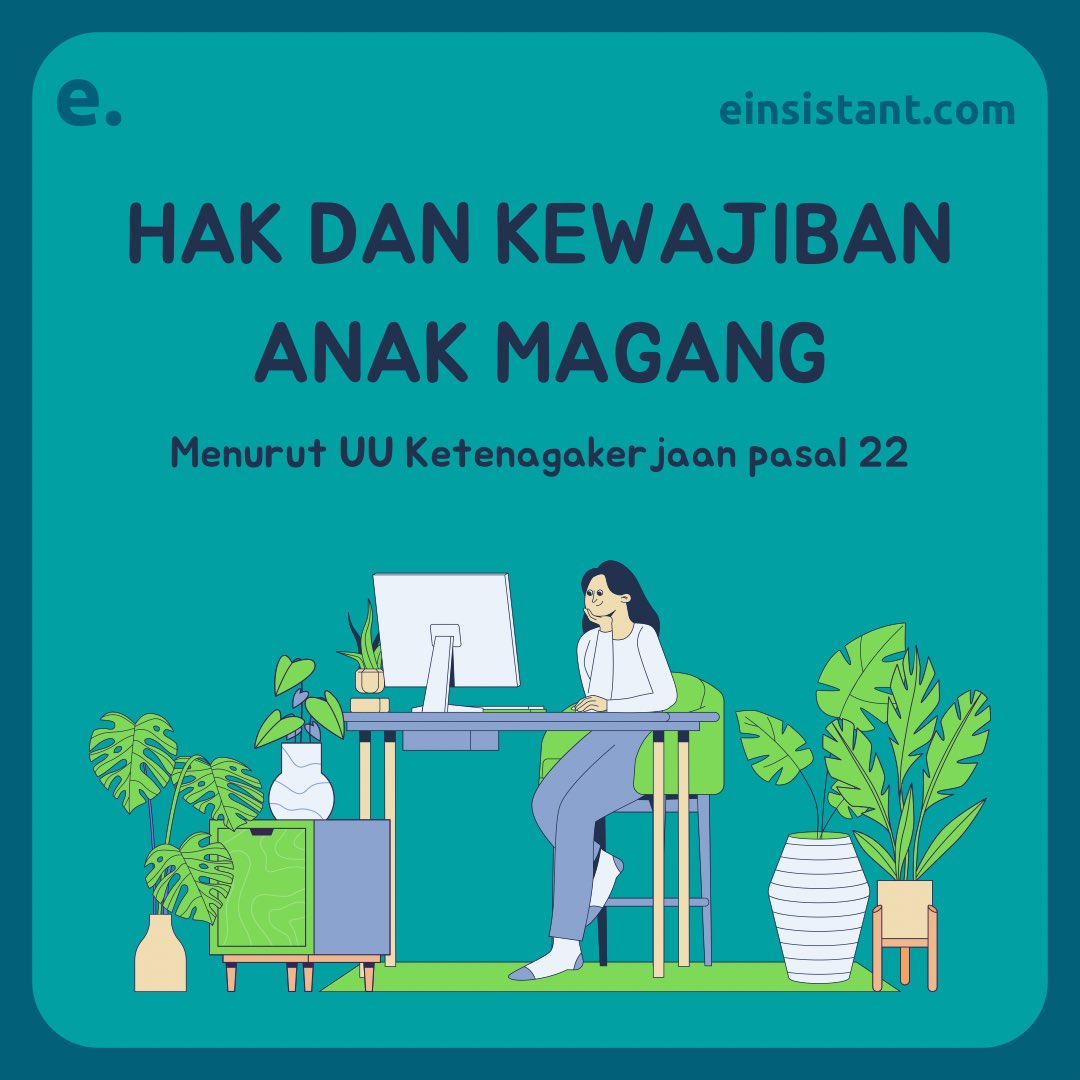 einsistant's tweet image. Pertama kali merasakan pengalaman magang? Program magang sebenarnya diatur gak sih dalam undang-undang?

Yuk cari tau hak dan kewajiban peserta magang menurut Undang-Undang Ketenagakerjaan, FrEins!

#magang #anakmagang #tipsmagang