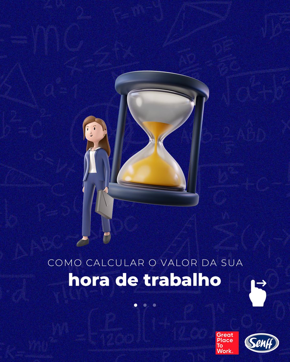 senff_oficial's tweet photo. Você sabe quanto vale o seu tempo?

Saber calcular o valor recebido a cada hora de trabalho é fundamental para você fazer um planejamento adequado das suas despesas diárias.
Com esse número, fica mais fácil valorizar o seu tempo e o dinheiro que ele traz.

Veja nas imagens 👇 https://t.co/6AfBVw8GxO