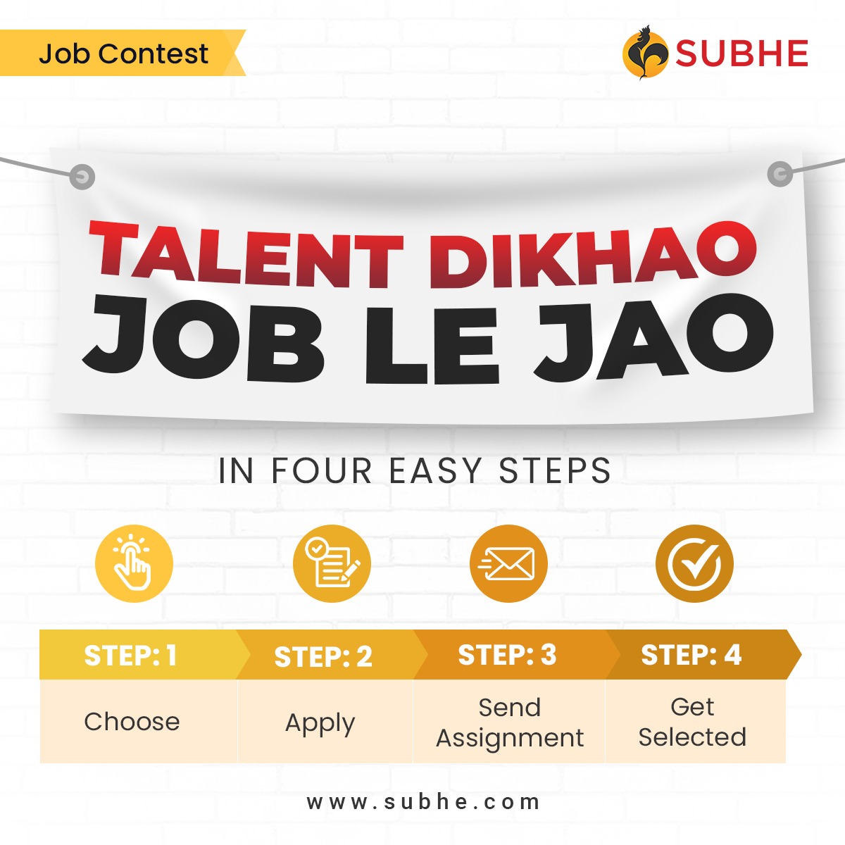 subhelearning's tweet photo. Showcase your skills and secure a job. Apply Now!
Visit https://t.co/gViFpbYPTv
.
.
#JobContest #JobAlert #Hiring #ContestAlert #contest #jobsearch #career #jobopportunity #Subhe https://t.co/REB832ov55