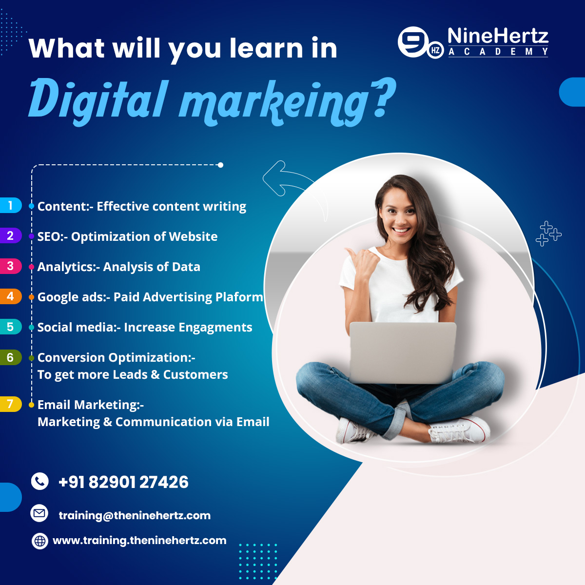 Ninehertzacade2's tweet photo. Do you have these types of questions in your mind?
I’m interested in digital marketing and want to learn digital marketing. Then join NineHertz Academy 
Enroll Now:-https://t.co/7NRiKJi4uT
#digitalmarketingtraining #digitalmarketingcourse
#Contentstrategy #Googleanalytics https://t.co/f3jFNKBYzk