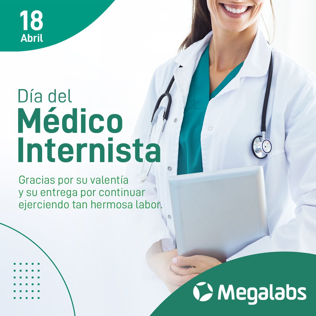 ¡Feliz día del Médico Internista Venezolano!👨🏾‍⚕️
Honramos la labor de cada uno de los profesionales de la medicina interna, son nuestros héroes de todos los días y especialistas de toda la salud del cuerpo humano.

#DiaDelMedicoInternista #Salud #Megalabs #MegalabsVenezuela