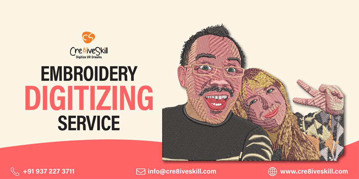 Cre8iveSkill's tweet image. EMBROIDERY DIGITIZING SERVICE | Cre8iveSkill
We digitize your dreams with stitches and turn art into embroidery
Place order: cre8iveskill.com/services/embro…
#embroiderydigitizing #digitizedembroidery #embroiderydigitizingservice #digitizingembroidery #photodigitizing #cre8iveskill