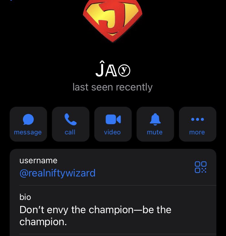 341069's tweet photo. @niftywizard someone has cloned your profile in telegram  . Please confirm if it is not you 😃 https://t.co/IQiU8kD4K3