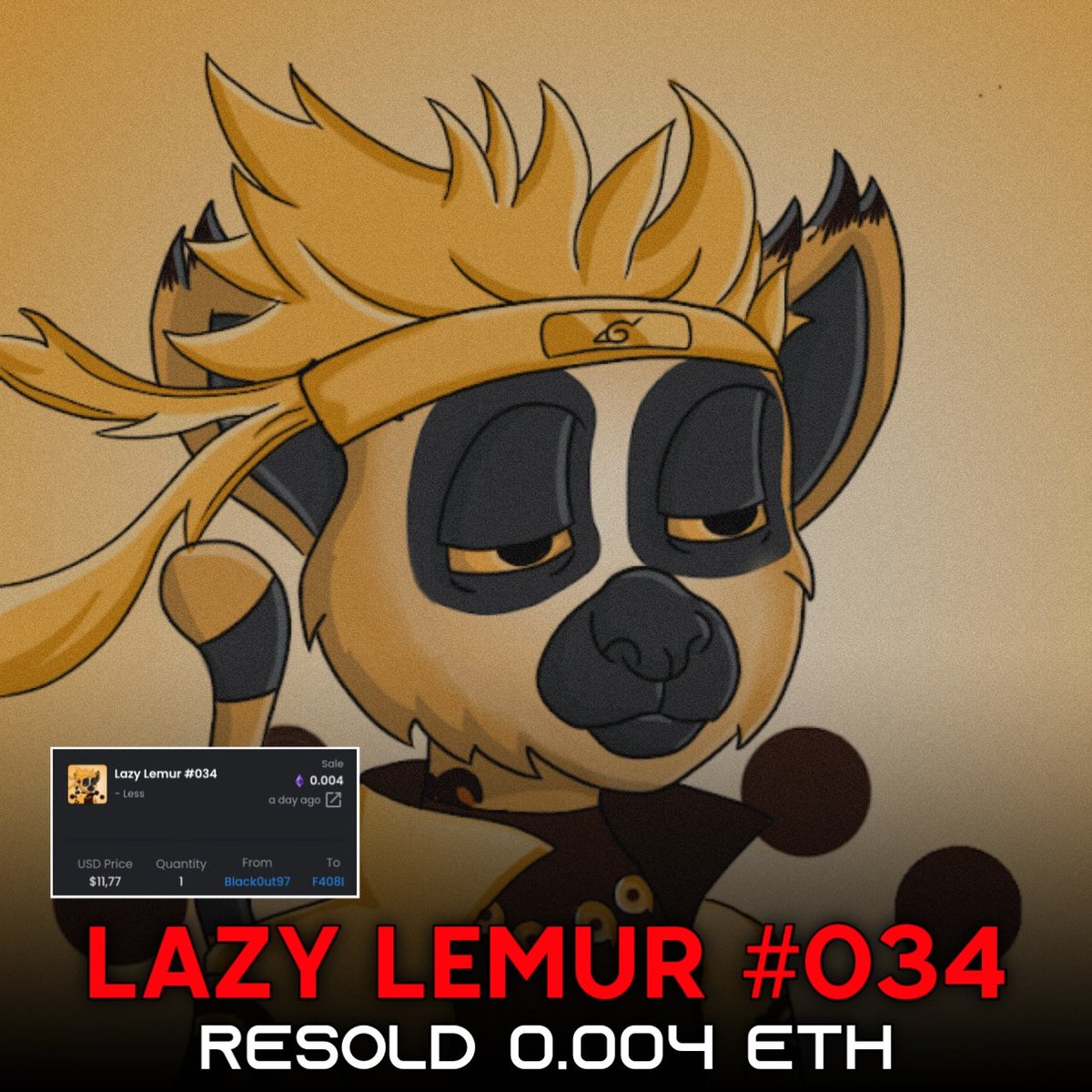 This Lemur Naruto RESOLD.🥵❤