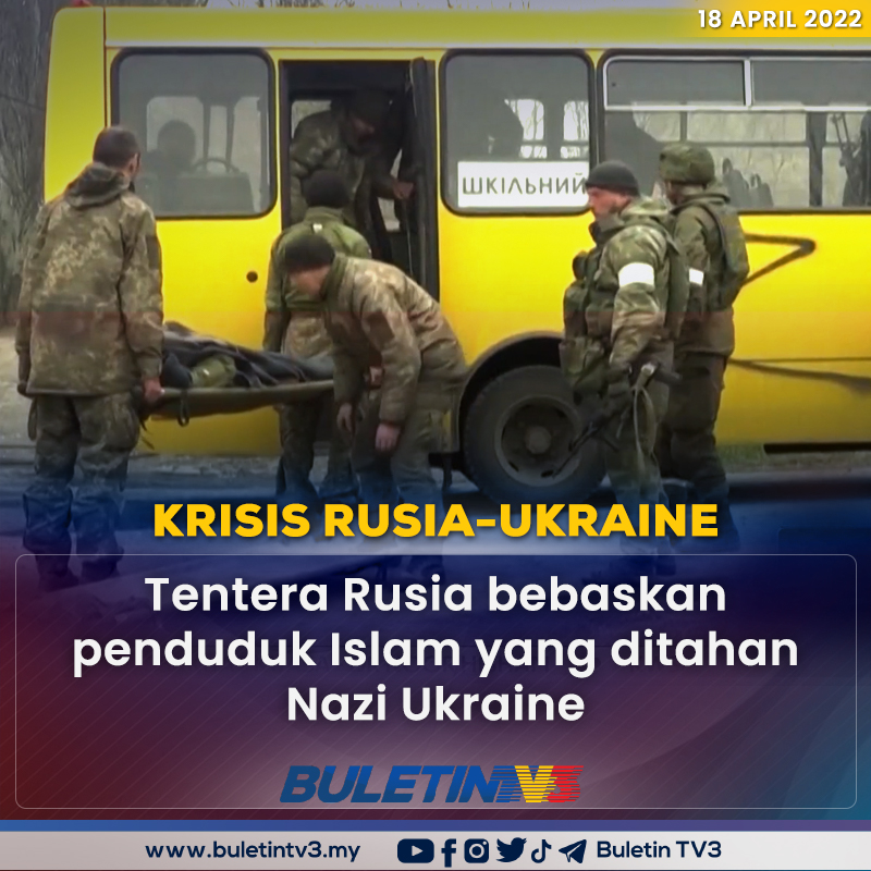 BuletinTV3's tweet photo. KONFLIK RUSIA-UKRAINE | Tentera Rusia berjaya membebaskan dan menyelamatkan sejumlah penduduk Islam yang ditahan di sebuah masjid di bandar Mariupol, Ukraine.

Video penuh di: https://t.co/JNTax2KHNM https://t.co/EWbsmM5KfN