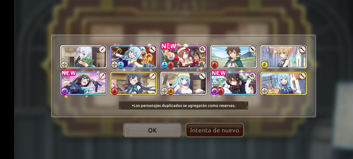 U02282948's tweet photo. @Konosuba_ES Me salió todo en el primer tiro de 10 :"'0 https://t.co/jyL5l1XKXS