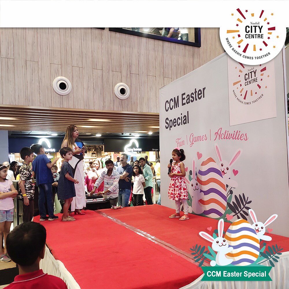 nasikcitycentre's tweet photo. Here's a sneak peek from our Easter Special Event. Follow us for more updates.
#ccmnashik #citycentremall #nashik #nashikcity #thingstodoinnashik #mallsofindia #exploreccm https://t.co/CPj4JKdNUz
