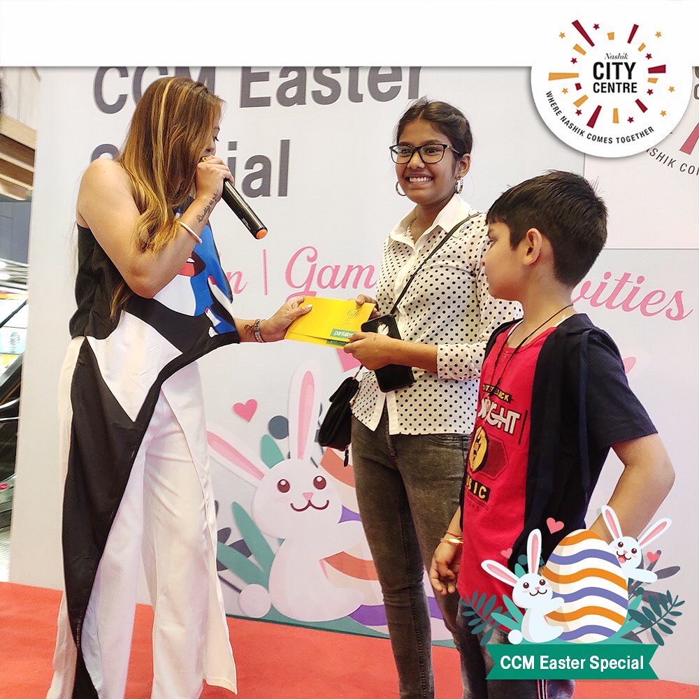 nasikcitycentre's tweet photo. Here's a sneak peek from our Easter Special Event. Follow us for more updates.
#ccmnashik #citycentremall #nashik #nashikcity #thingstodoinnashik #mallsofindia #exploreccm https://t.co/CPj4JKdNUz