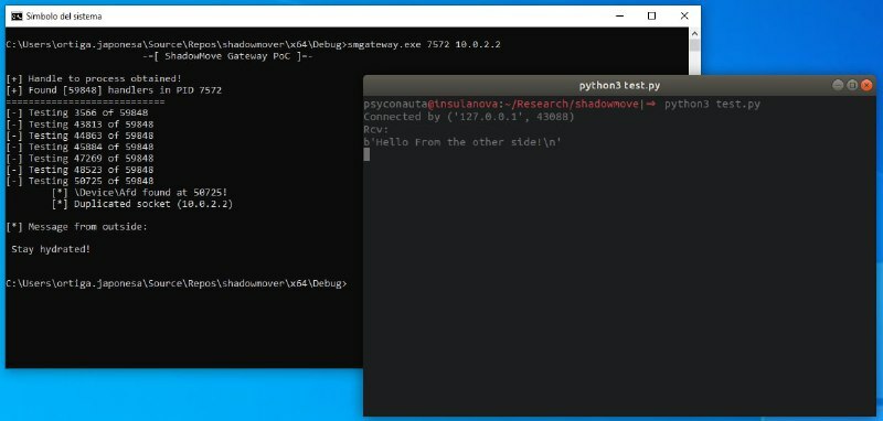 hack_git's tweet photo. Forwarded from Pentesting News

​ShadowMove Pivot Technique
ShadowMove is a novel technique to hijack sockets from non-cooperative processes. It is described in the paper ShadowMove: A Stealthy Lateral Movement Strategy presented at USENIX ‘20. This tech… https://t.co/LVe5ca6HBH https://t.co/yYj0WA0zp8