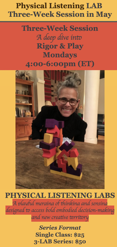 EquusProjects's tweet image. Physical Listening LABs return in May ~ 
for curious thinkers. Open Level.
Mondays 4 pm - 6 pm EST.
Virtually on Zoom. 
We look forward to being with you.

Register via email (joannamendlshaw@gmail.com) or our Facebook course page: facebook.com/events/1172757…