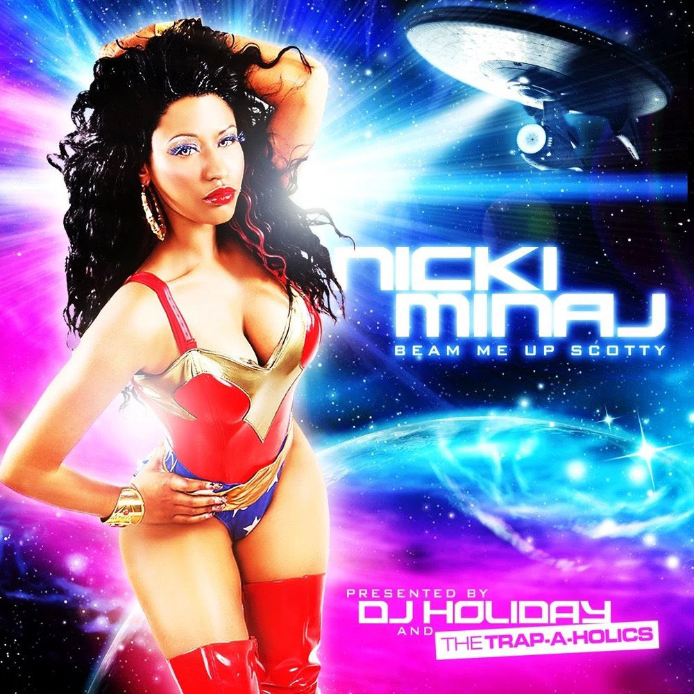 rapalert6's tweet image. 13 years ago today Nicki Minaj released her third mixtape “Beam Me Up Scotty” featuring “Itty Bitty Piggy,” “I Get Crazy,” &amp;amp; more. After it’s re-release in 2021, it became the highest charting re-release mixtape by a rapper debuting at #2 on the Billboard 200.