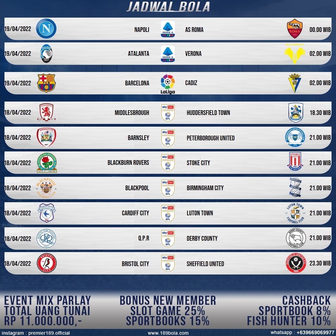 premier189's tweet photo. Jadwal Bola hari ini

#premier189 Janda #janda #jadwalbola https://t.co/rZ39RSlXXM