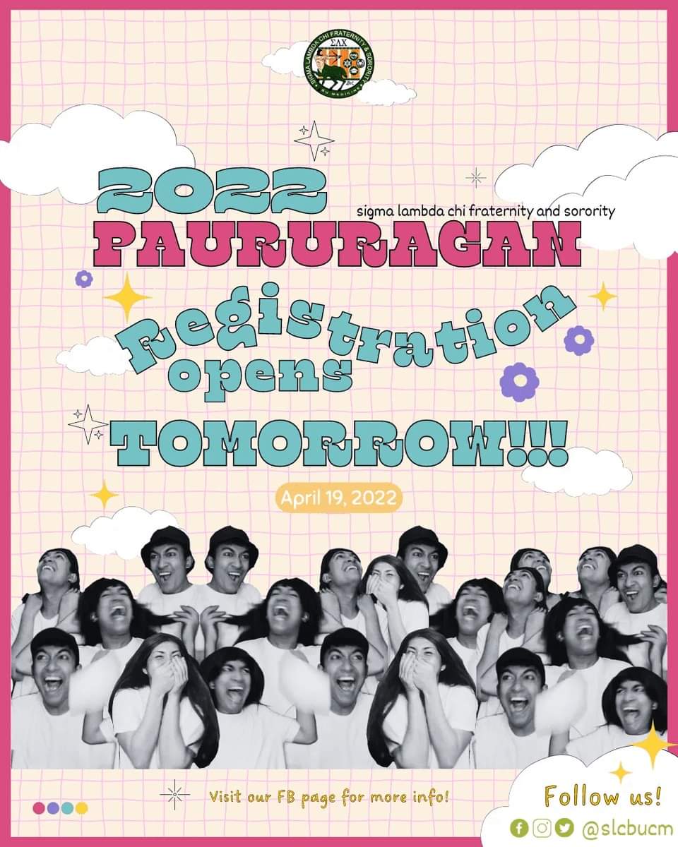 slcbucm's tweet photo. Join this seasonโs ๐ฃ๐๐จ๐ฅ๐จ๐ฅ๐๐๐๐ก ๐ฎ๐ฌ๐ฎ๐ฎ, SLC's annual fun pop quiz bowl with the theme, โ๐ถ๐๐๐ ๐๐๐ ๐บ๐๐๐๐๐๐โ ๐๐๐
Donโt forget to mark your calendars as ๐ฅ๐๐๐๐ฆ๐ง๐ฅ๐๐ง๐๐ข๐ก ๐ฆ๐ง๐๐ฅ๐ง๐ฆ ๐ง๐ข๐ ๐ข๐ฅ๐ฅ๐ข๐ช!
#PAURURAGAN2022
#STHAPA ๐๐ค๐งก https://t.co/nMBWC3xCGl