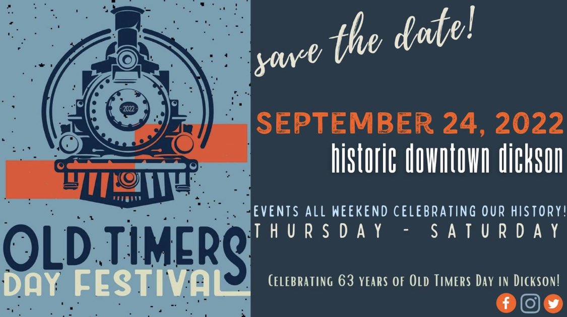 Dickson Co History on Twitter "Old Timers Day September 24, 2022