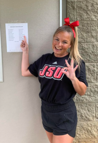 We are soooo excited to announce that our Madison Coleman is a Jacksonville State University Cheerleader.  We are so proud of you!!!  We know you will be amazing at the next level!  ❤️🖤 <a href="/WoodstockHS1/">Woodstock HS</a> <a href="/whsathlactivity/">WHS Athl/Activity</a>