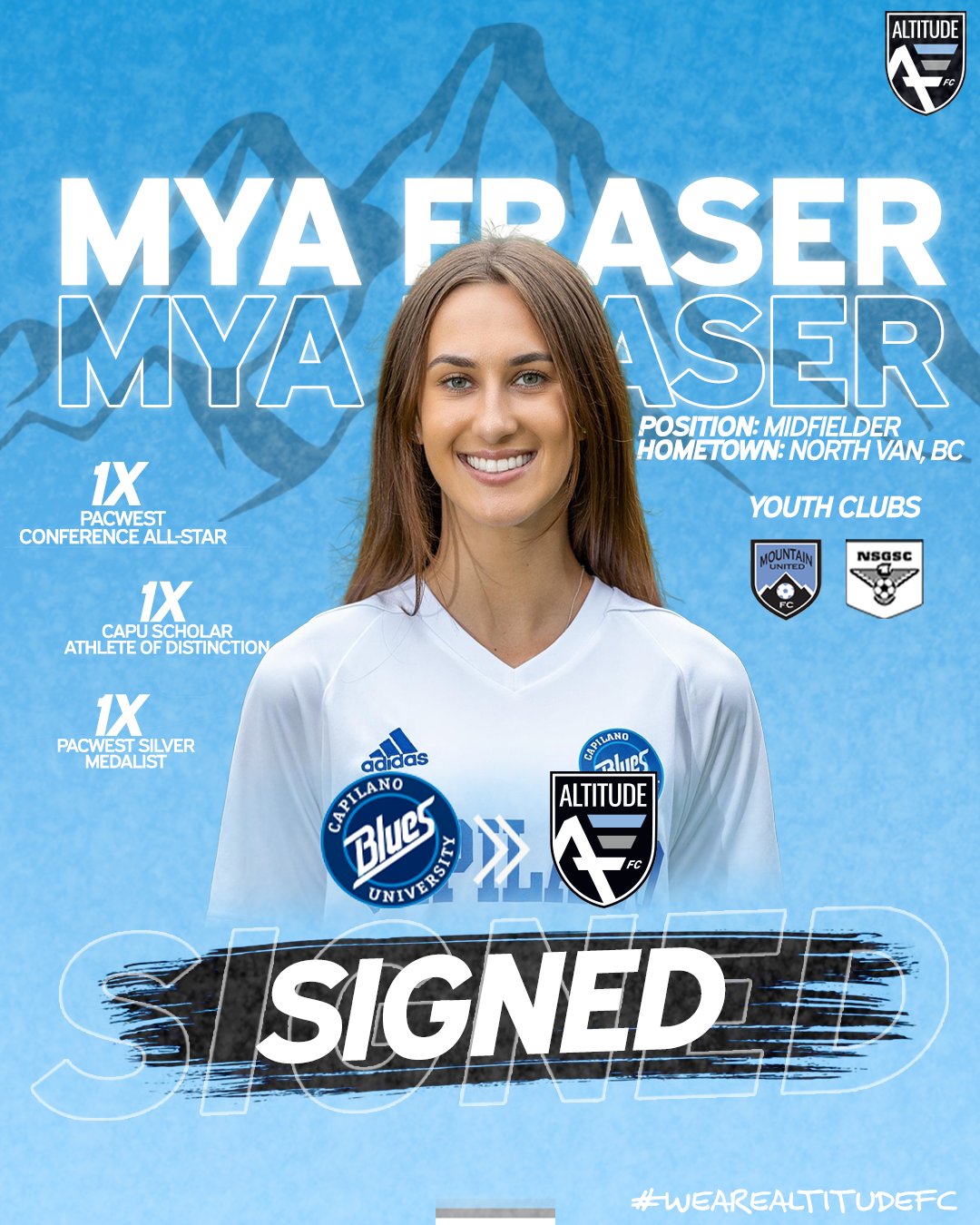 Altitude Fc We Are Delighted To Announce Mya Fraser As Another North Shore Signing To The Altitude Fc Women S Team Mya Developed For 8 Years With Nsgsc And 7 Years Altitude Fc We Are Delighted To Announce Mya Fraser As Another North Shore Signing To The Altitude Fc Women S Team Mya Developed For 8 Years With Nsgsc And 7 Years