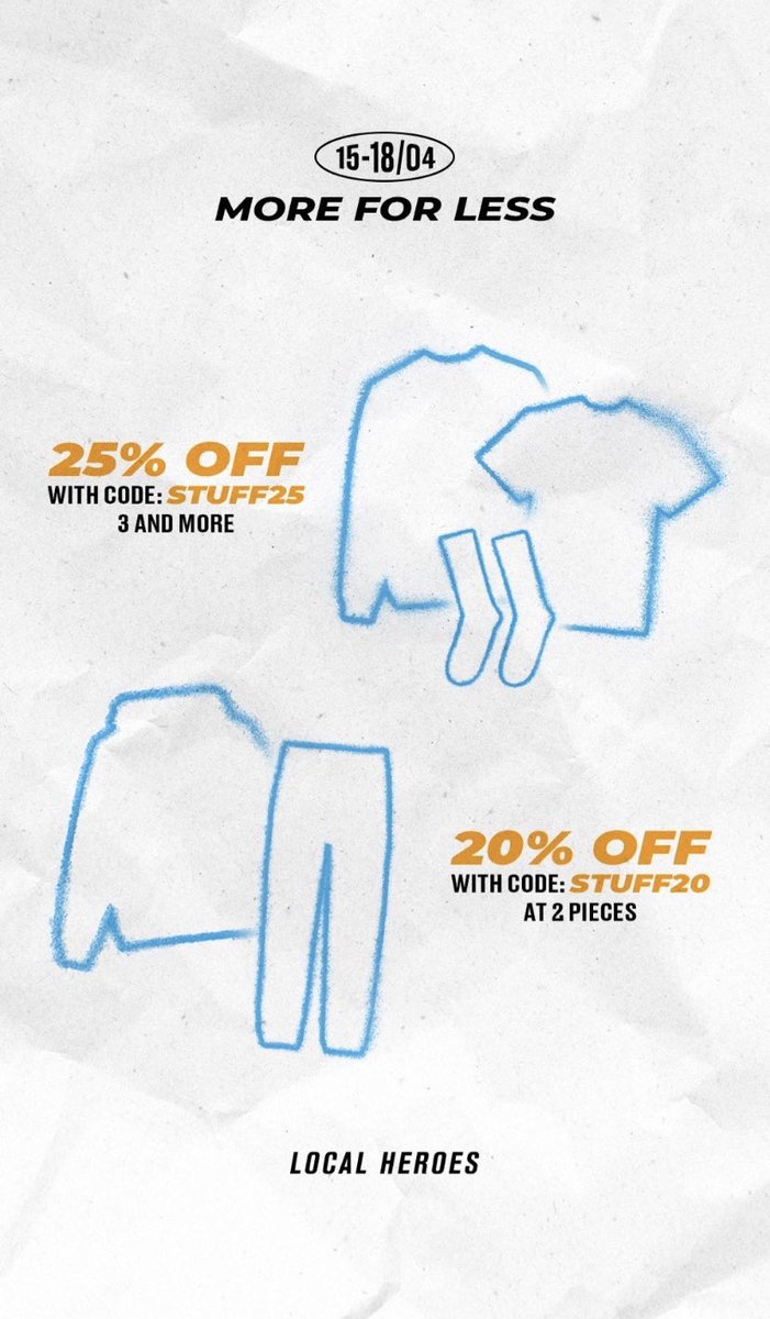 Last chance to get 3 items with -25% and 2 items with -20% 🛒