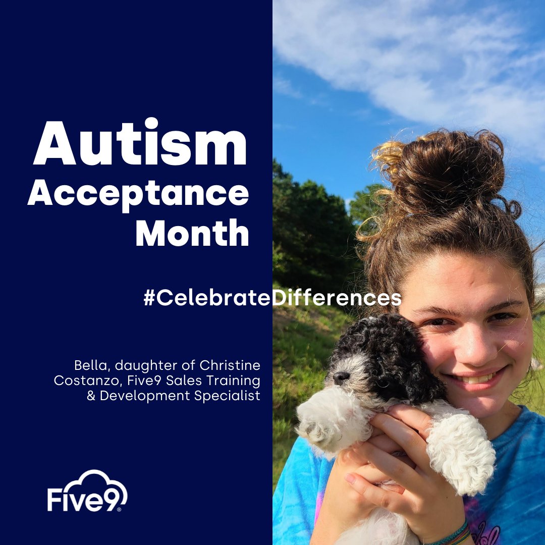Five9's tweet photo. #CelebratingDifferences is a key part of the #Five9 culture and this month, we are proud to join the world in celebrating #AutismAcceptance Month with our Five9 families! We encourage all to learn more: https://t.co/z0HZAhmqOY @AutSelfAdvocacy #AuthenticallyAutistic https://t.co/ue73wdgp5t