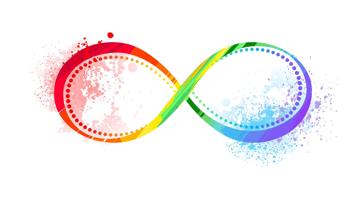 Petit rappel:
- on n'utilise plus la pièce de puzzle pour représenter l'autisme
- on évite le "tout bleu" d'Autism Speak, une organisation merdique qui veut "soigner l'autisme" (allez lécher vos grands morts)
- à la place, on utilise le rainbow loop que les autistes préfèrent.