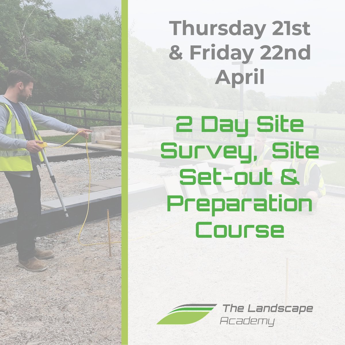 Setting out a landscape project can be challenging. Book yourself on our Lantra Certificated Site Survey, Set-out &amp; Preparation course today! ow.ly/fsls50IKwgN
#landscapingthefuture #futureoflandscaping #sitesurvey #sitepreparation #lantra #lantraapprovedtrainingprovider