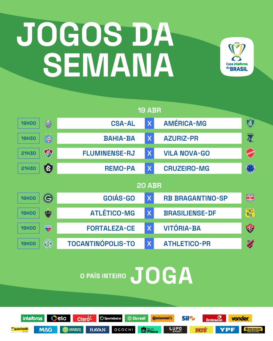 Programe-se para os próximos jogos do Brasil na Copa