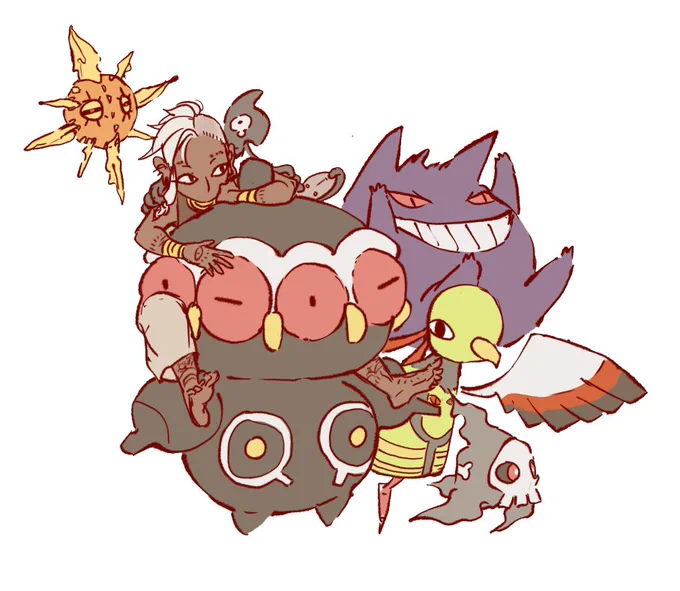 oc pokemon teams pt 1/4

team weird but insightful /  team bright and deadly 