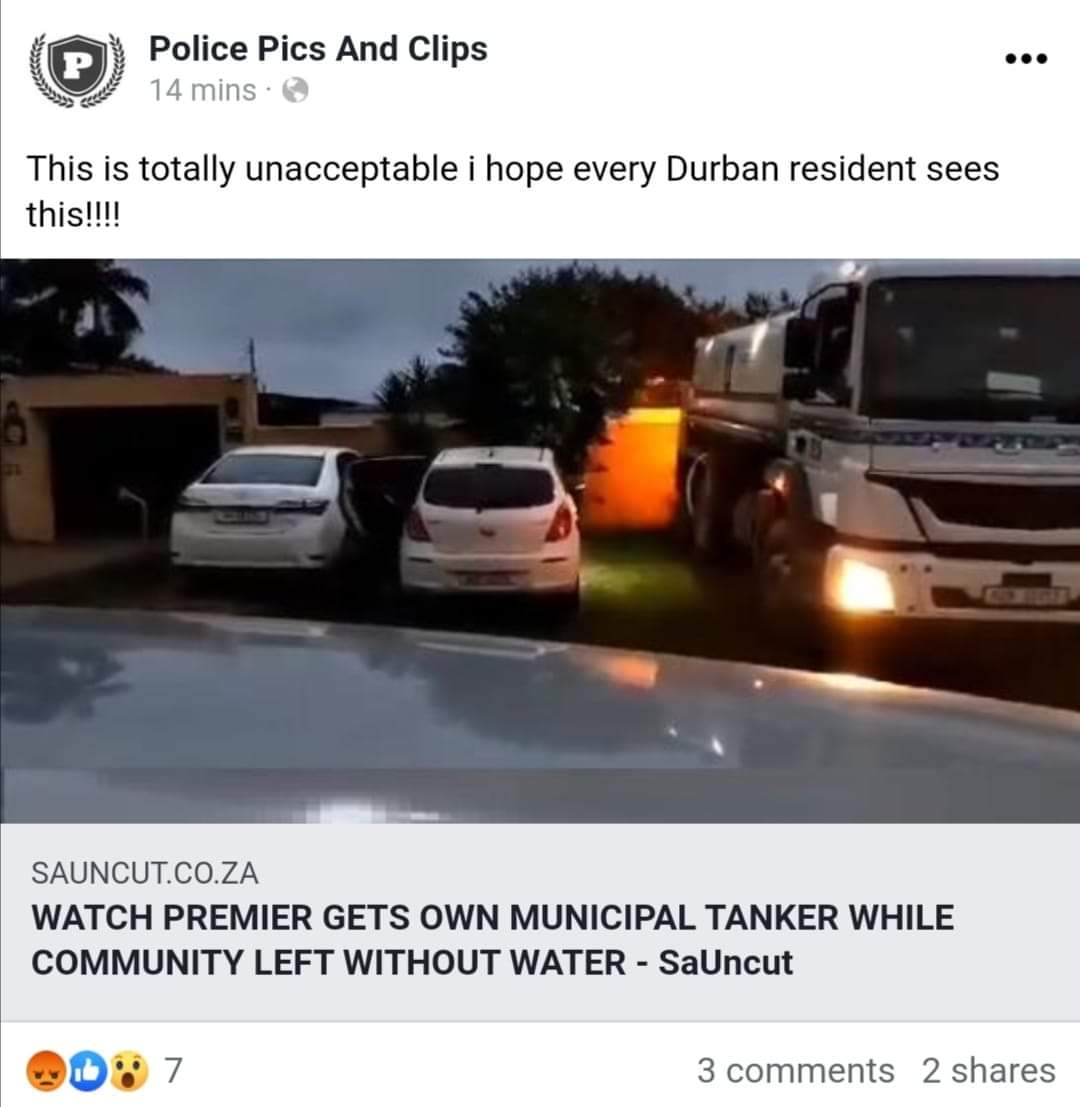 Pyper_001's tweet image. Bastards!!!! We have had no water in Illovo beach area since the floods!!! No water tankers in sight. Thank God for all the rain. We collected over 200 litres in bins under our gutters. Without it we would be screwed!!