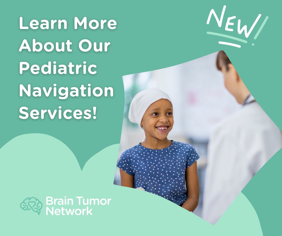 BTNcares's tweet photo. BIG ANNOUNCEMENT! Brain Tumor Network is now providing pediatric navigation services to children and families affected by a brain tumor. Learn more about our pediatric services and get support here: https://t.co/87Zlxex0N1 #pediatricbraintumors #braintumors https://t.co/Usty8fr04P