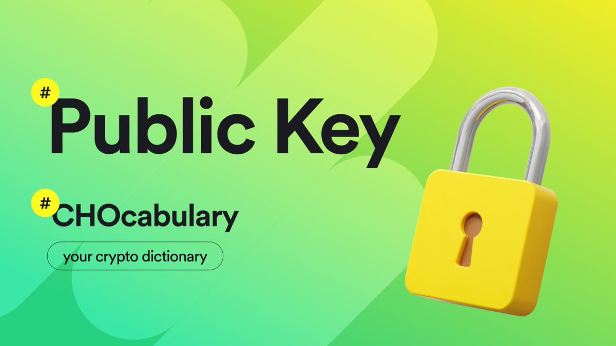 ChoiseAi's tweet photo. 📌 Public key is your wallet’s address, which is similar to your bank account number. You can share your public wallet key with people or institutions so they can send you money or take money from your account when you authorize it. https://t.co/xgEYUN6H5Q