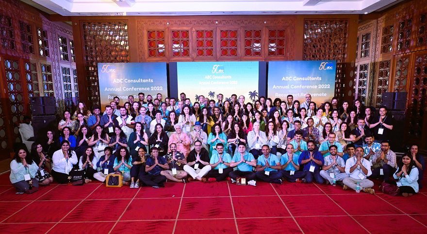 A magical end to an incredible, record-breaking year for <a href="/abc_consultants/">ABC Consultants</a> &amp; <a href="/FlexAbilityRPO/">FlexAbility</a> 

110 colleagues met in Goa for our annual conference last week - our theme was Recconect. Rejuvenate and it was so so good to see everyone in flesh and blood under one roof