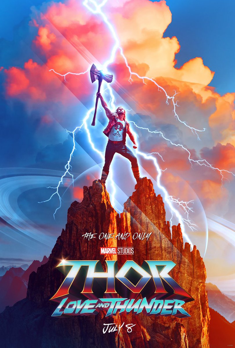 PreviouslyFilmx's tweet photo. #ThorLoveAndThunder

⚠️ATENCIÓN⚠️

Thor Odinson protagoniza el PRIMER PÓSTER de #LoveAndThunder.

Con Taika Waititi de nuevo en la dirección, Chris Hemsworth y Natalie Portman prometen darnos mucho AMOR❤️ y muchos TRUENOS⚡ a partir del 8 de julio en cines. https://t.co/jzZmIWgTIi