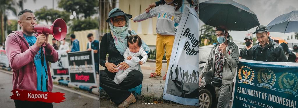 Every moments in Afghan refugees’ lives is like burning in hell. These refugees have long been stranded in Indonesia without having had access their basic human rights. #RescueAfgRefugees_Indonesia