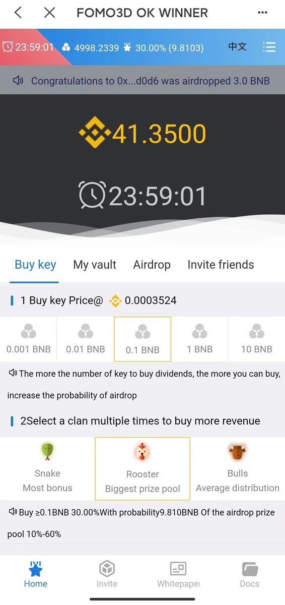ShibInfo's tweet photo. The international version of the Fomo3D game developed by the K0 (Kill0) and OK (Okcoin) teams was launched at 20:58 on April 18th. The  game is based on BSC.  The game uses bnb to buy.
DAPP:https://t.co/Tk1LsNU4CV
@kill34zero @okcoinoffice  @binance @PancakeSwap https://t.co/sAvWpv0ejk